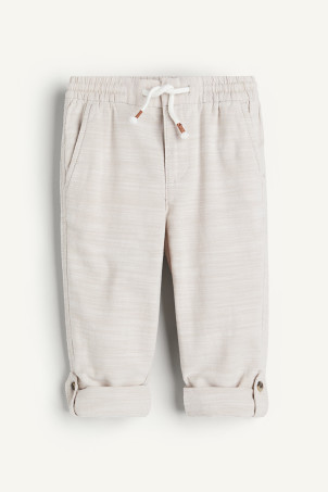 Chest-pocket T-shirt - Beige/Striped - Kids | H&M GB | H&M (UK, MY, IN, SG, PH, TW, HK)