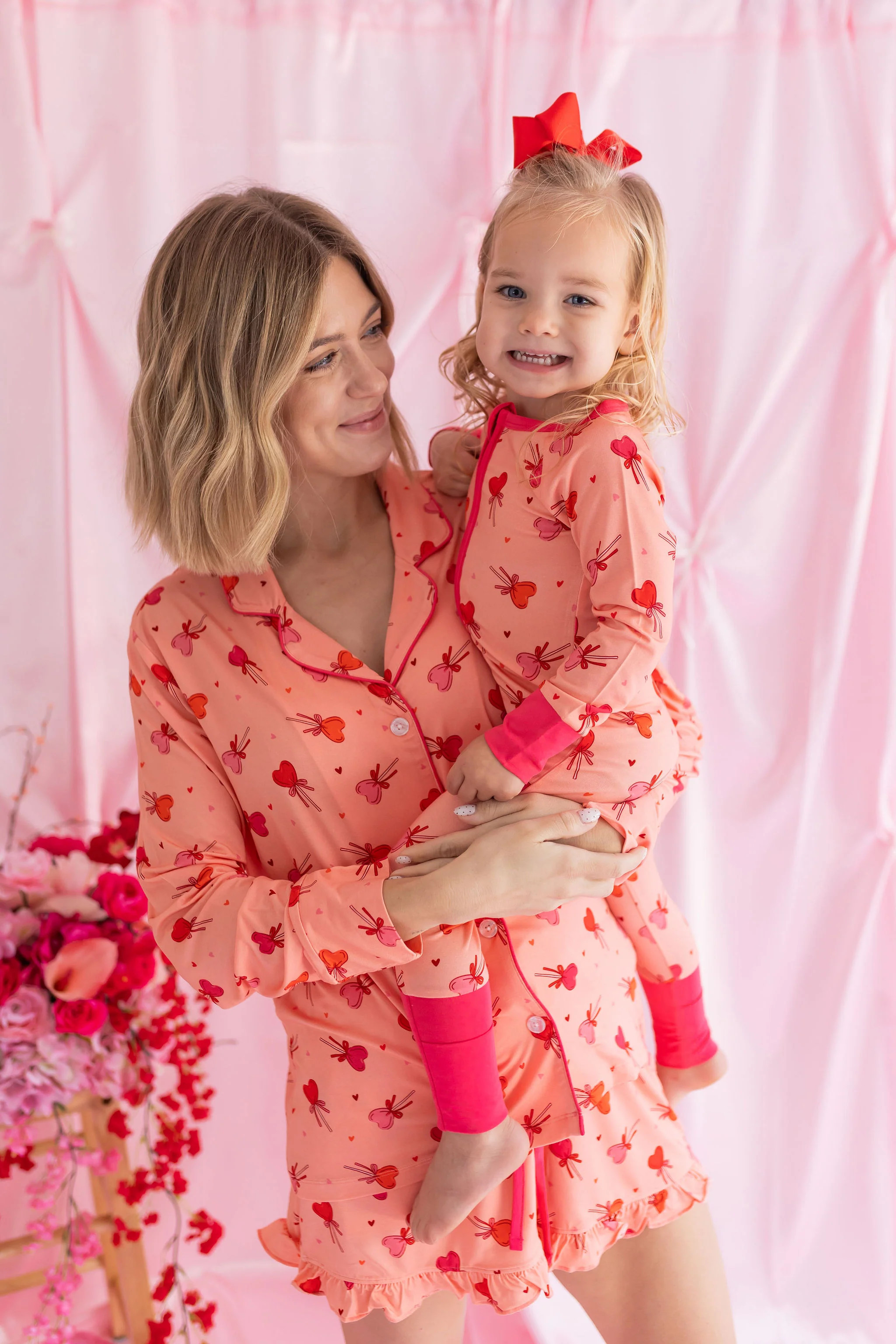 Pink Sugar Rush Women's Long Sleeve Short Set | In My Jammers