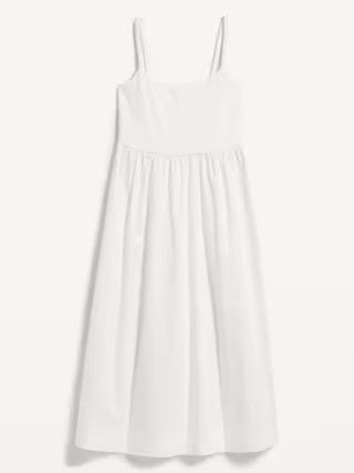 Fit & Flare Combination Midi Cami Dress for Women | Old Navy (US)