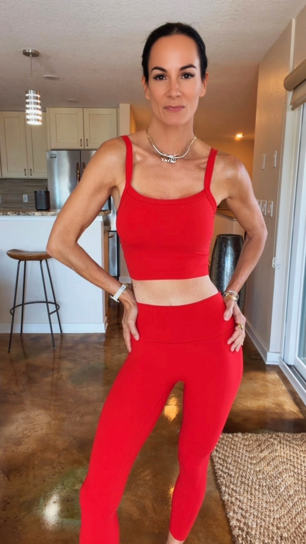POV: You had Pilates at 8, errands at 11, lunch at 1… and somehow still looked put together. ❤️ #abercrombiepartner #yob @abercrombie  

This bright red set has been working overtime lately. Threw on a lightweight striped sweater, my favorite slides, a cute bag, and suddenly we’re giving “I totally planned this outfit” energy. 😏

Proof that activewear doesn’t have to stay at the gym.
Comment FIT for links. ❤️

#PilatesStyle #AthleisureOutfit #Over40Style

#LTKgrwm #LTKfitnessgoals #LTKmorningroutine