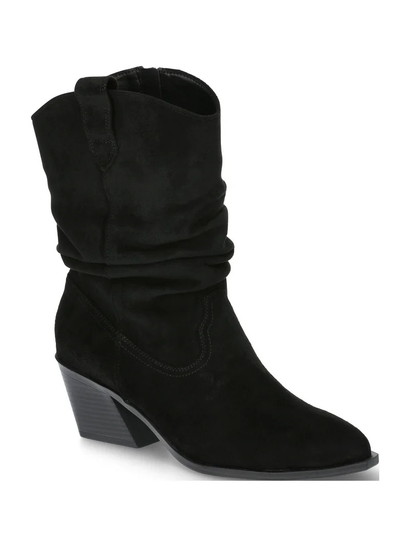 Time and Tru Women's Western Slouch Boots | Walmart (US)