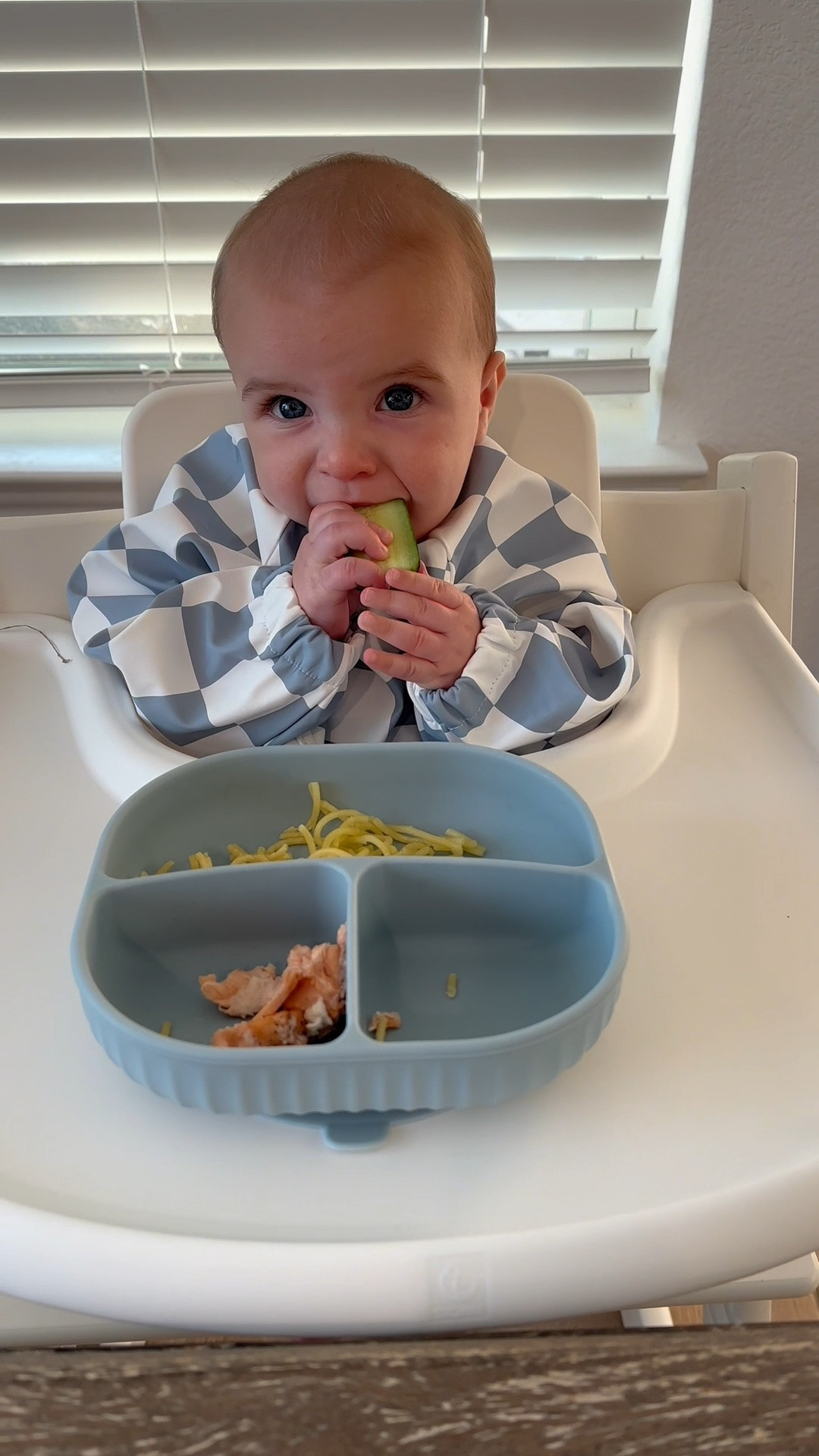 @callaandfriends has been a life savor with baby led weaning and a picky toddler. #sponsored 

Code: JOHNSON saves!! 

The fully body bib is a game changer especially while going out to eat. It comes with a mess free storage bag to keep your diaper bag clean and cleans up so easily. 

The new Isla plates and Boston bowls are quickly becoming a favorite with a toddler who likes something one meal then the next is absolutely disgusted by it. We can put the lid on and store in the fridge to try again later. 

Beaux is 6 months eating cucumber halved, salmon, and spaghetti noodles  

#LTKBump #LTKKids #LTKBaby