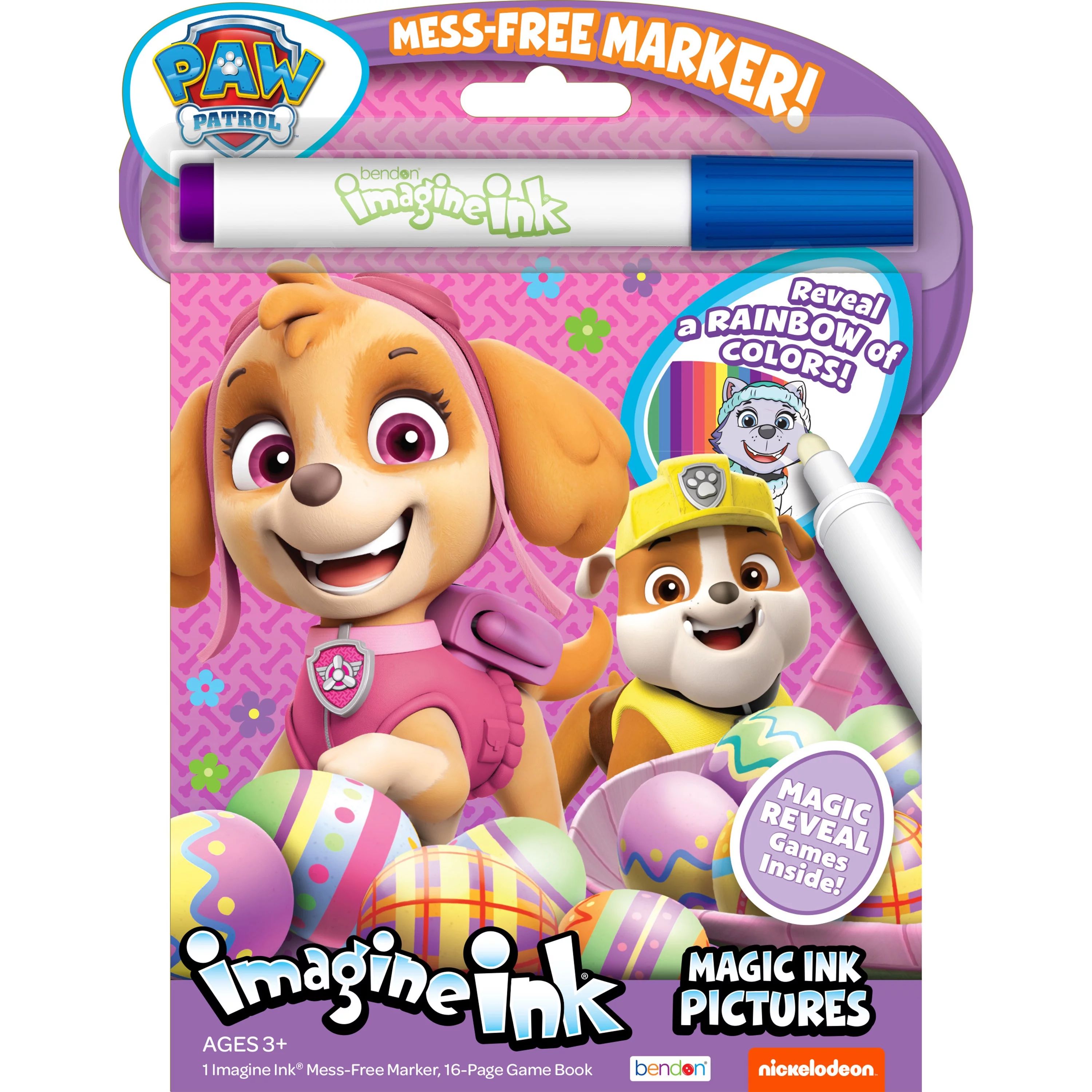 PAW Patrol Easter Imagine Ink with Mess Free Marker, Paperback, 16 pages | Walmart (US)