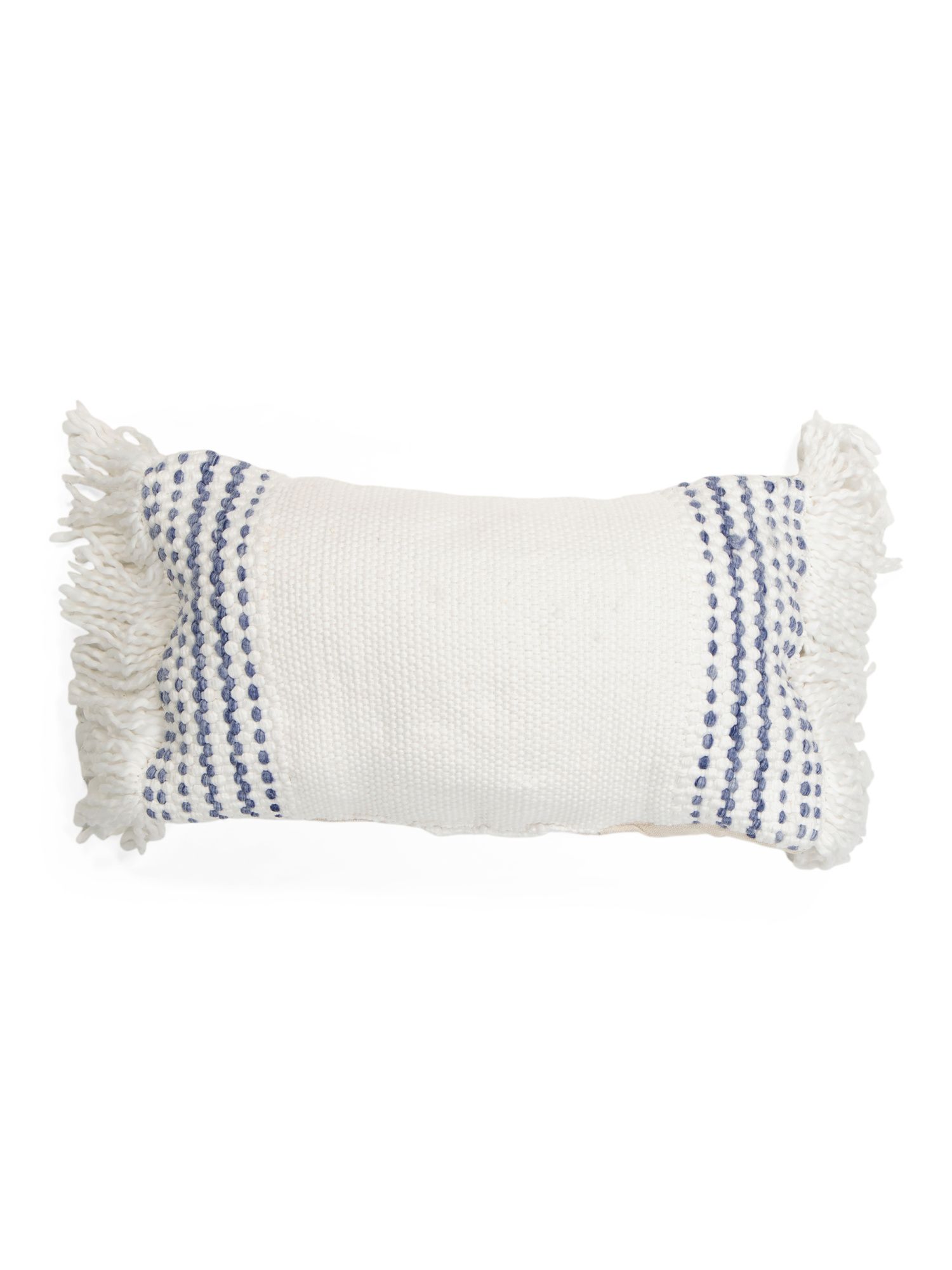 14x22 Indoor Outdoor Embroidered Fringe Pillow | The Global Decor Shop | Marshalls | Marshalls