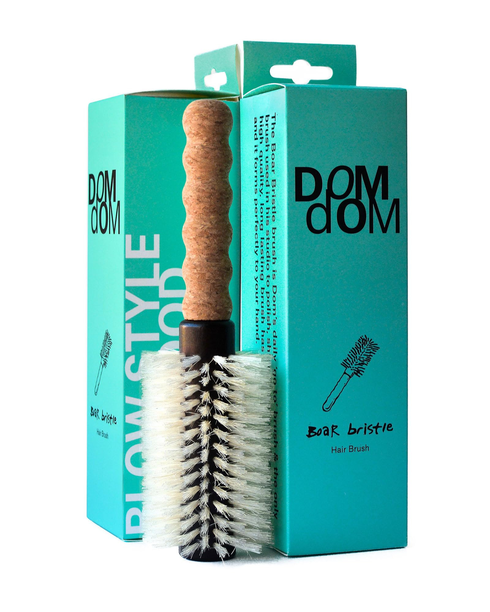 Nylon Boar Bristle Hair Brush - Round Blowout Brush, Medium 2.3" Barrel, Anti Static, Cork Comfor... | Amazon (US)