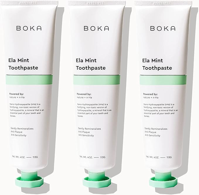 Boka Fluoride Free Toothpaste Nano Hydroxyapatite, Helps Remineralize, Appropriate for Sensitive ... | Amazon (US)