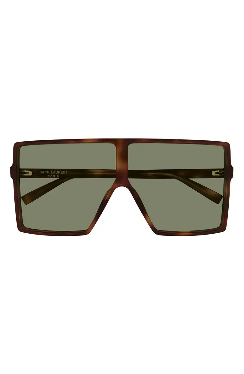 68mm Oversize Flat Top Sunglasses | Nordstrom