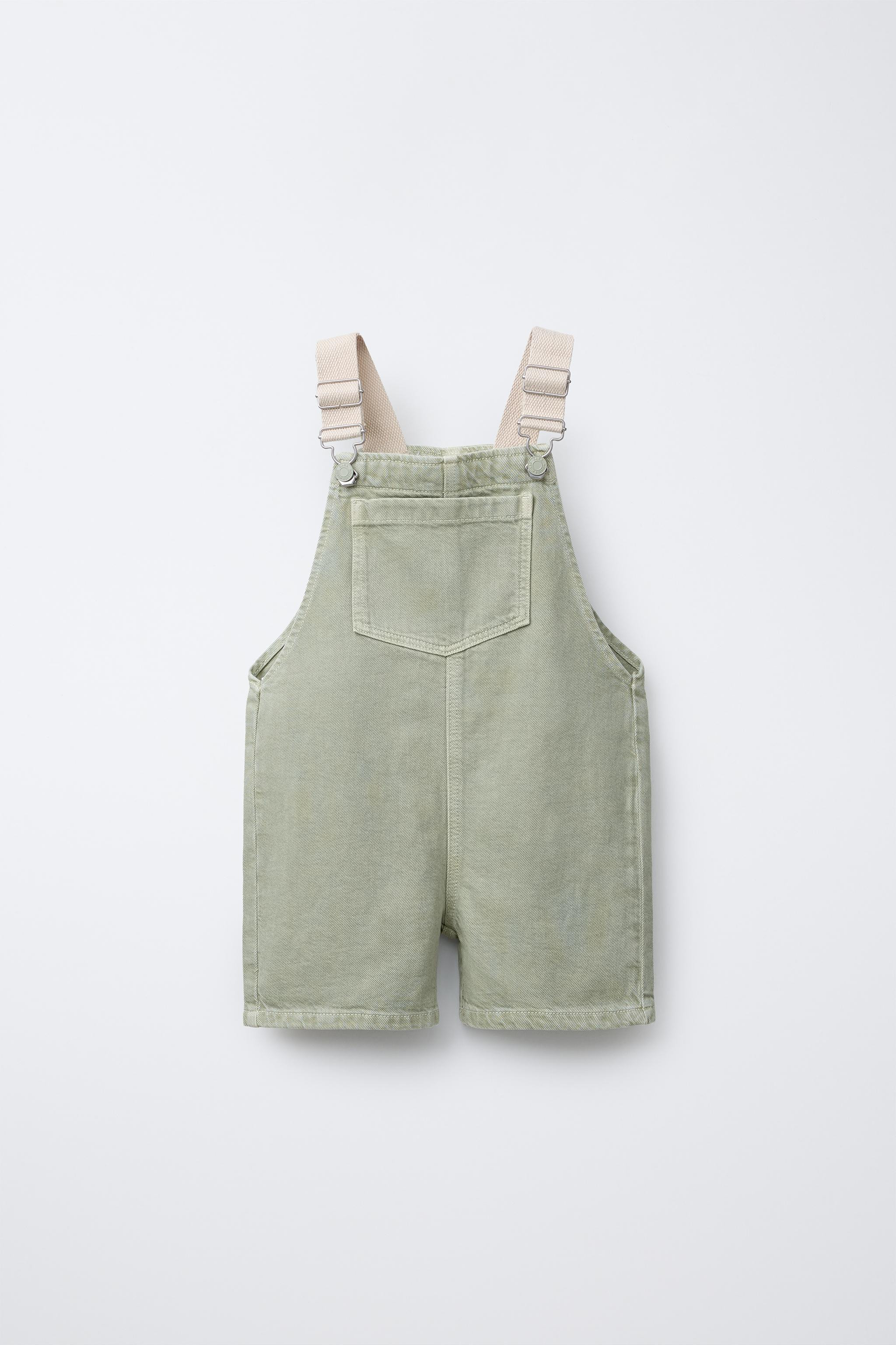 CANVAS TWILL OVERALL SHORTS | Zara US