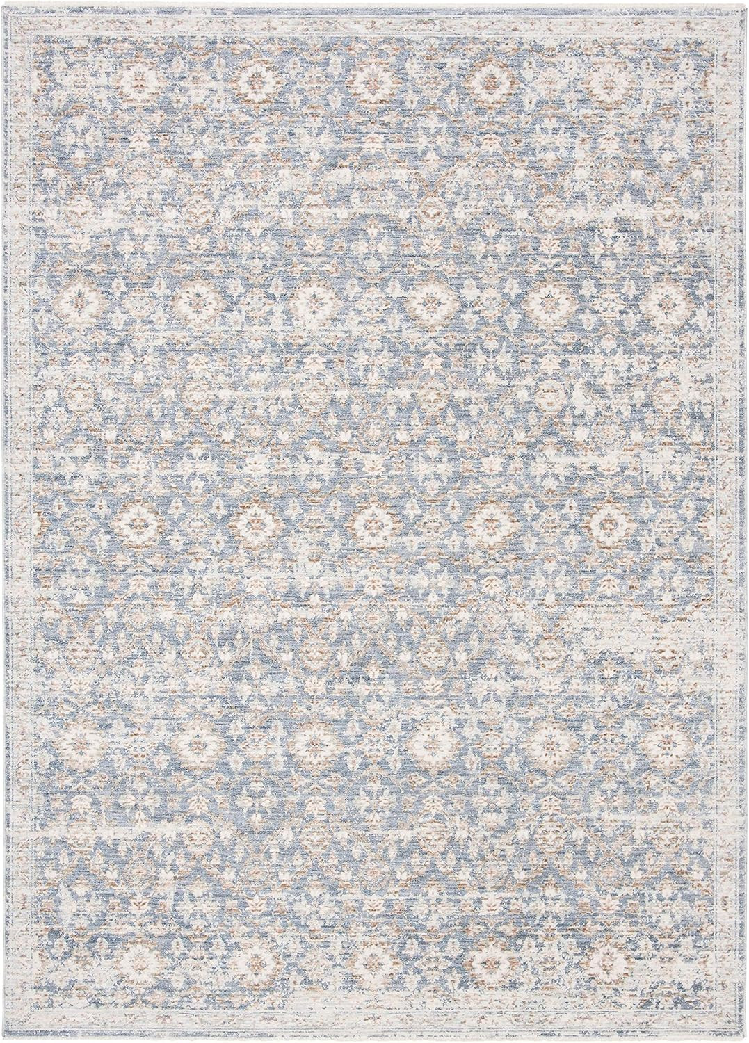 Safavieh Moon Dust Collection MND642M Vintage Oriental Viscose Area Rug, 5'3" x 7'7", Blue / Ivor... | Amazon (US)