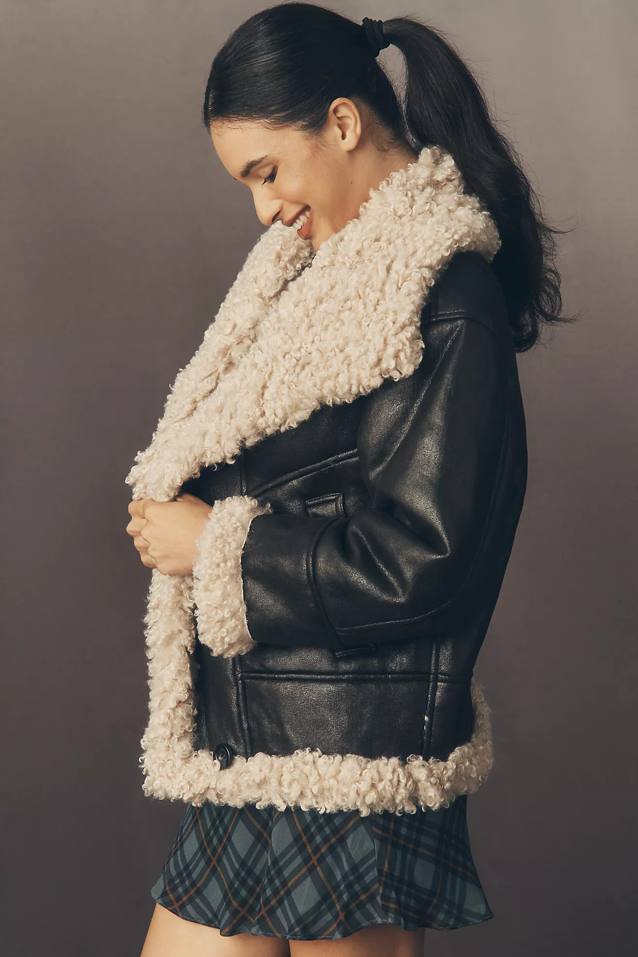 Lamarque Demi Faux-Shearling Coat | Anthropologie (US)