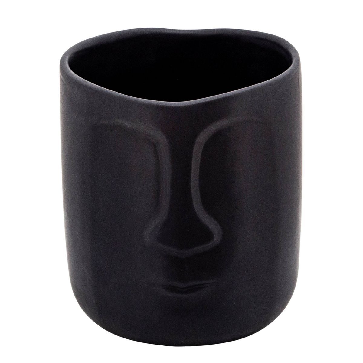 Sagebrook Home 6" Wide Face Ceramic Planter Pot Black | Target