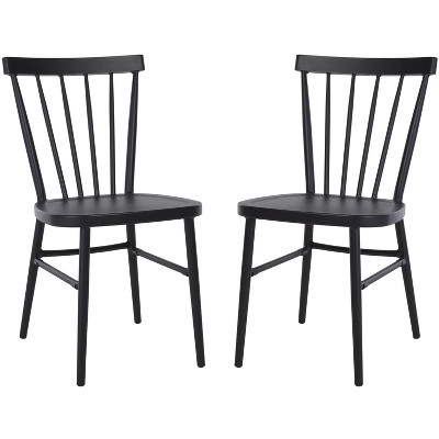 Core Spindle Chair (Set Of 2) - Indoor/Outdoor - PAT4047 - Black - Safavieh | Target