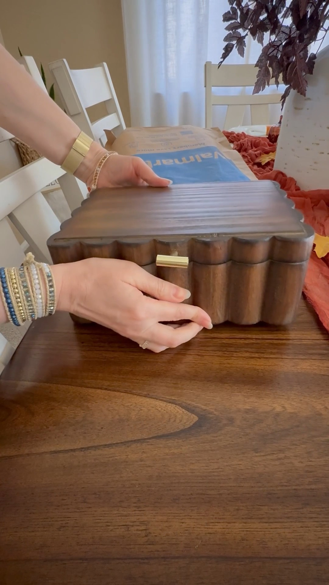 Beautiful Scalloped Wooden Jewelry Box from Walmart. I had to have it! Better Homes & Gardens brand, only $20. Great to keep your jewelry organized! And it makes a gorgeous piece of decor.




Walmart fall decor, Trinket Organizer with Lid, Decorative Storage for Rings, Earrings, Keepsakes, Nightstand or Dresser Display, Natural Wood Finish, gift idea, gift for her, walmart favs, walmart home finds 

#LTKFamily #LTKFindsUnder50 #LTKHome #LTKBeauty #LTKKids #LTKSeasonal