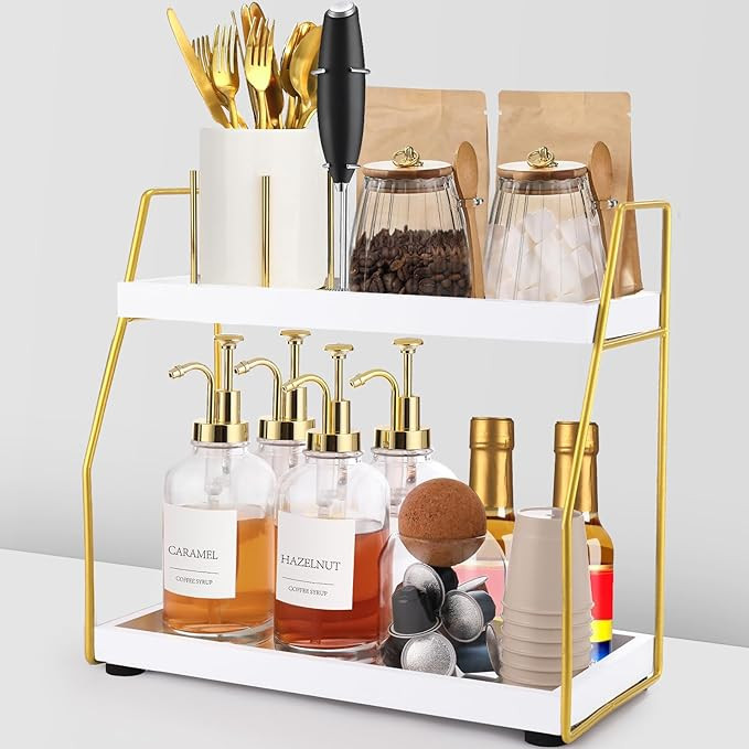Coffee Bar Accessories,Coffee Station Organizer with Multi-Functional,CoffeeBar Decor for Accesso... | Amazon (US)