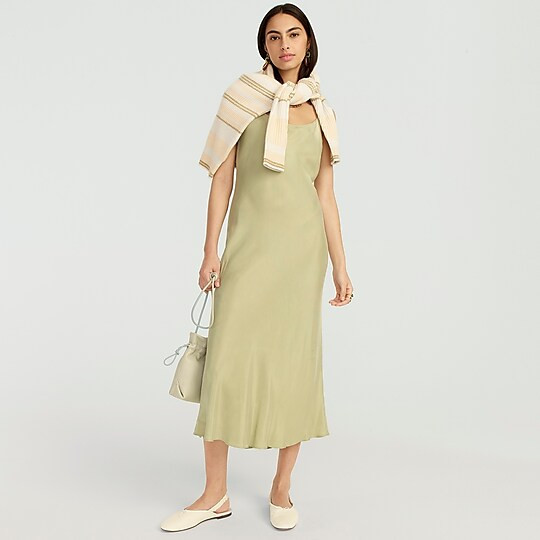 Gwyneth cupro slip dress | J. Crew US