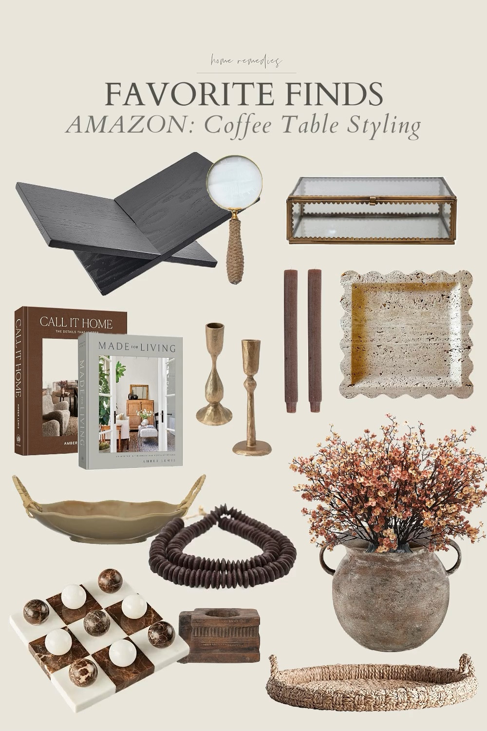 I've collected some of my favorite affordable pieces for coffee table styling; I hope you like them too! Amazon, spring decor, spring refresh, home decor, modern organic, modern farmhouse, cottage, cozy decor, kitchen

#LTKWatchNow #LTKStyleTip #LTKHome