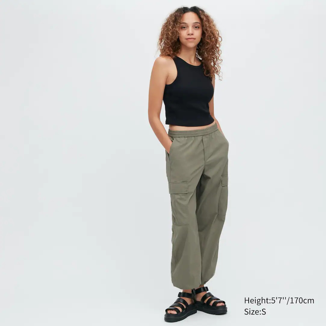 RIBBED CROPPED SLEEVELESS BRA TOP | UNIQLO (UK)