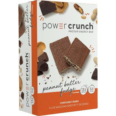 Power Crunch Peanut Butter Fudge Wafer Whey Protein Energy Bars - 13g Protein - 5ct | Target