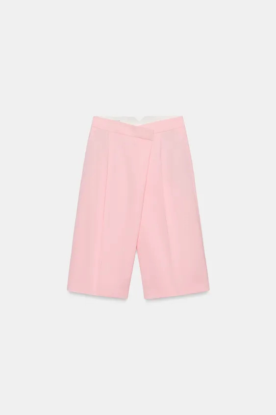 BERMUDASHORTS MIT \u00dcBERKREUZTEM BUND | Zara US