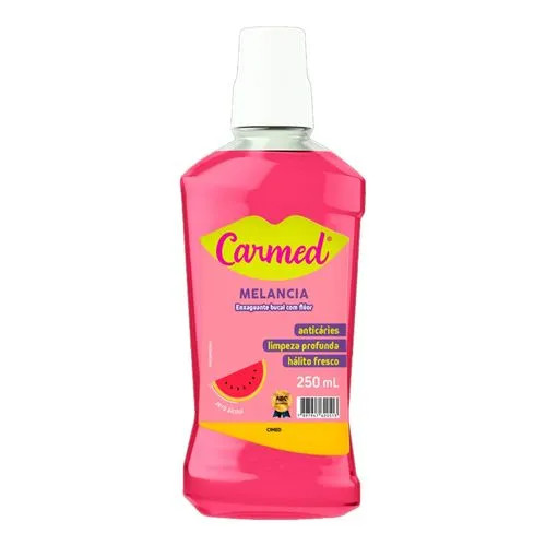 Enxaguante Bucal Carmed Sabor Melancia 250ml | Drogaria Sao Paulo (BR)