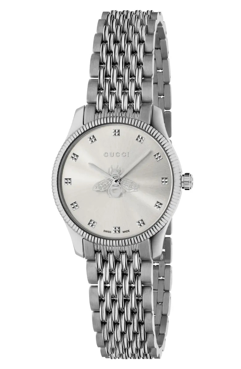 G-Timeless Bee Bracelet Watch, 29mm | Nordstrom