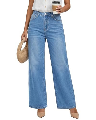 LookbookStore High Waisted Jeans for Women Stretch Fall Clothes 2026 Womens High Waisted Jeans Medium Blue Size X-Large 16 18 | Amazon (US)