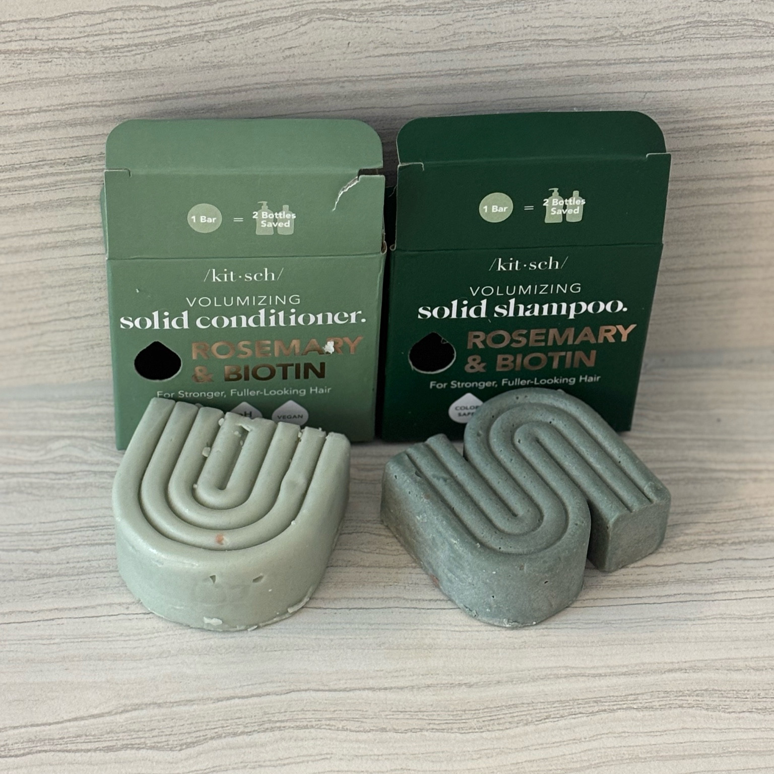 Kitsch shampoo and conditioner bars. They last forever. I’ve had a set since last November that is just now needing to be replaced  

#LTKBeauty