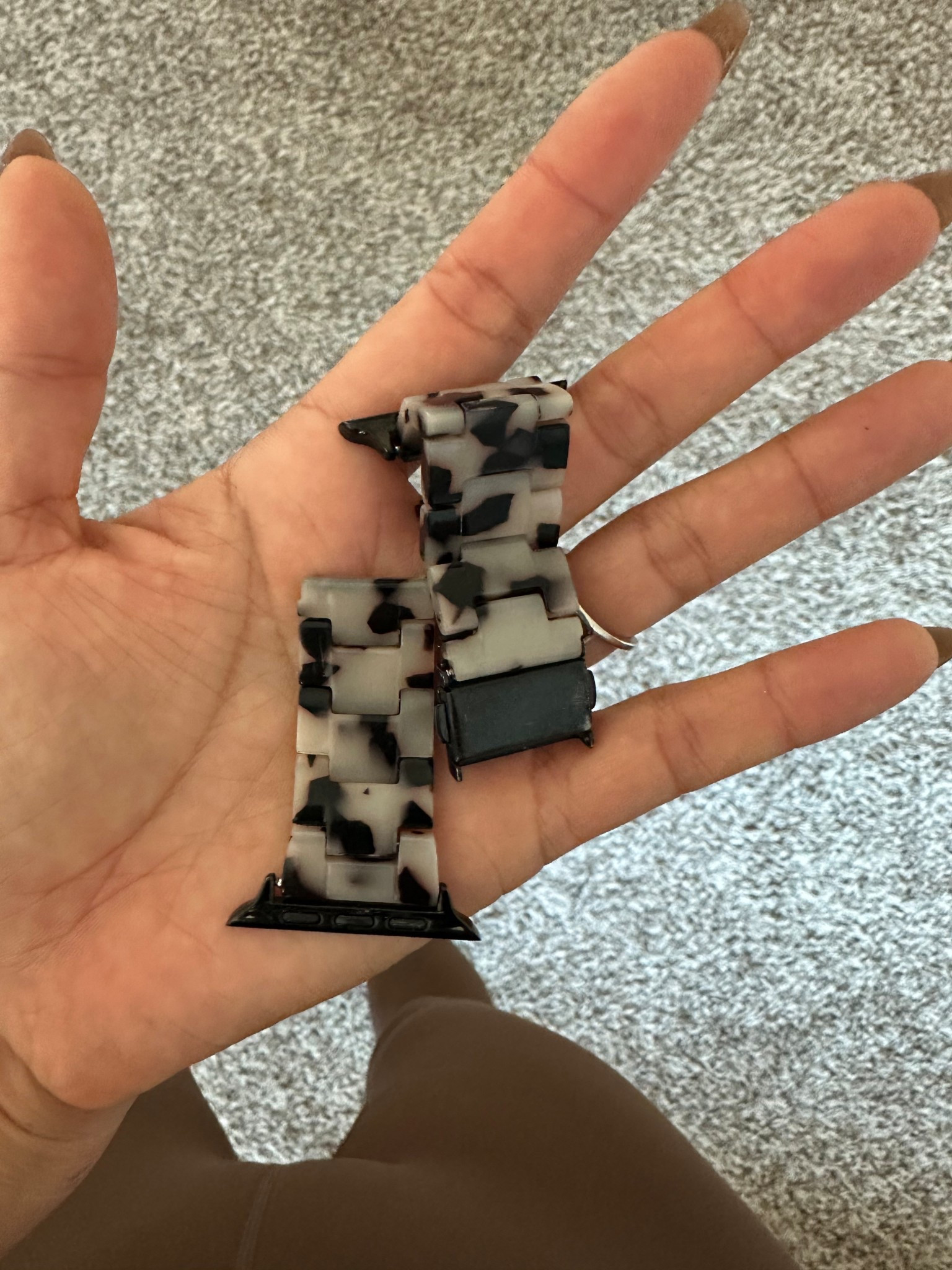 R.I.P. to my watchband I use this thing daily and I do not take it easy with the eye exercise with it lifting weights running I’ve done DIY projects and construction with it on and it’s definitely taking a beating there. It looks great. I just wore through the plastic finally so it’s time to get a new one and stay tuned to see what I get.

#LTKfitnessgoals #LTKdayinmylife #LTKGiftGuide