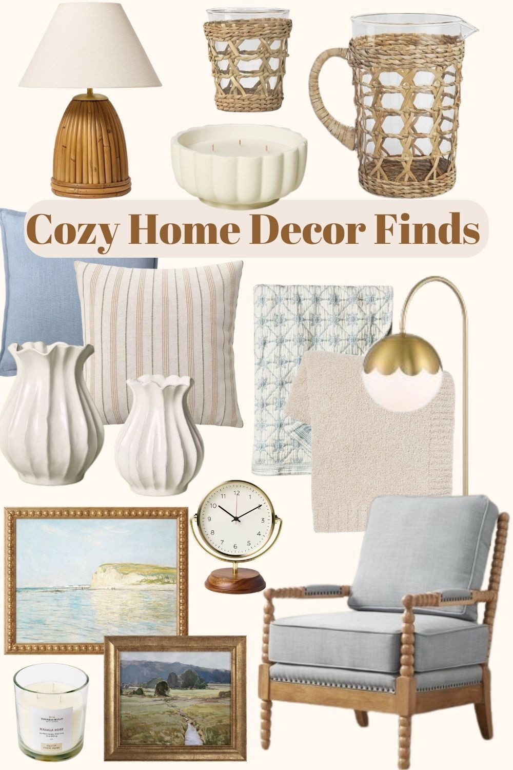 Cozy home decor finds you’ll love ! I’ve curated timeless coastal home decor finds you will love. I have some of these in our home and love them!  


#LTKHome