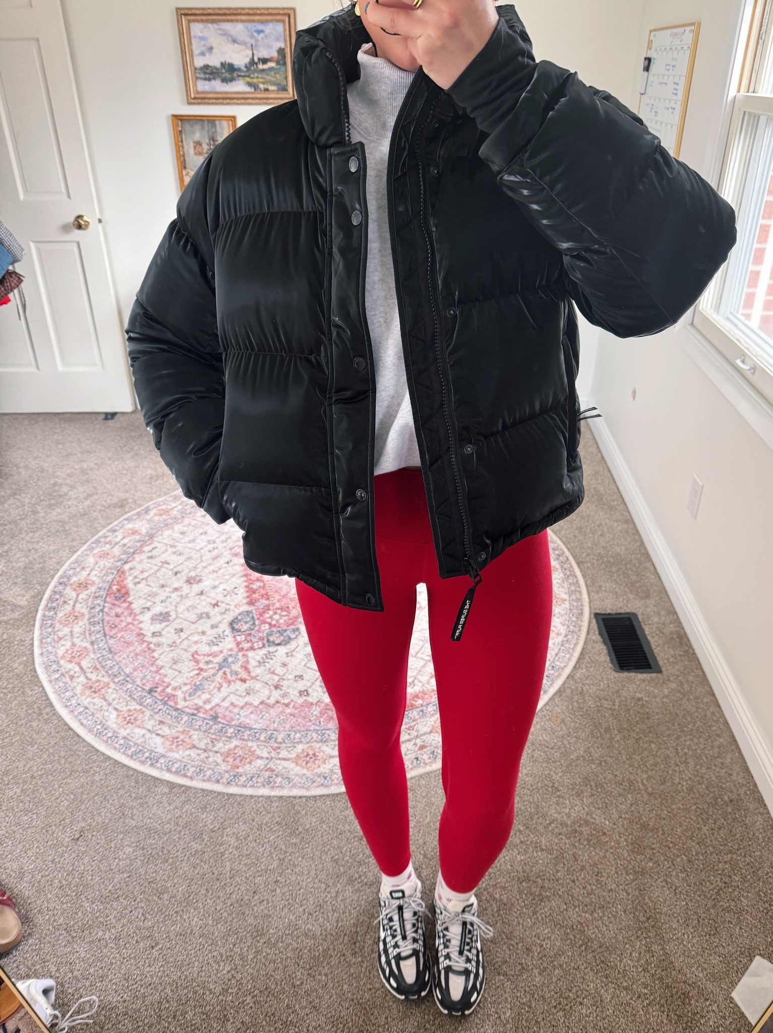 Medium in the coat, small in the mockneck, small in the leggings ☃️🧣🖤🍎

#LTKootd