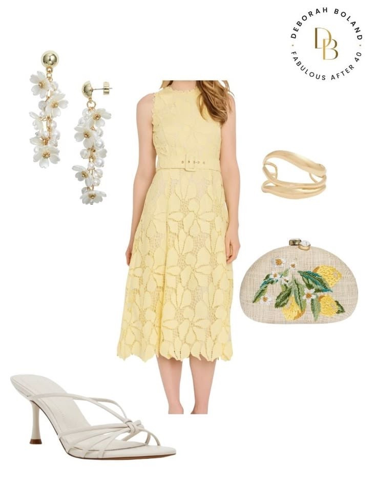Spring weddings just call for something soft, feminine, and a little bit special ✨ I fell in love with this delicate yellow dress—it feels like sunshine in outfit form ☀️ Paired it with neutral heels, a touch of gold, and the sweetest floral details for that extra charm 🌼 Perfect for celebrating love, soaking up the season, and of course… a little dancing under the stars 💛 #SpringWeddingStyle #WeddingGuestLook #EffortlessElegance

#LTKSeasonal #LTKOver40 #LTKgrwm