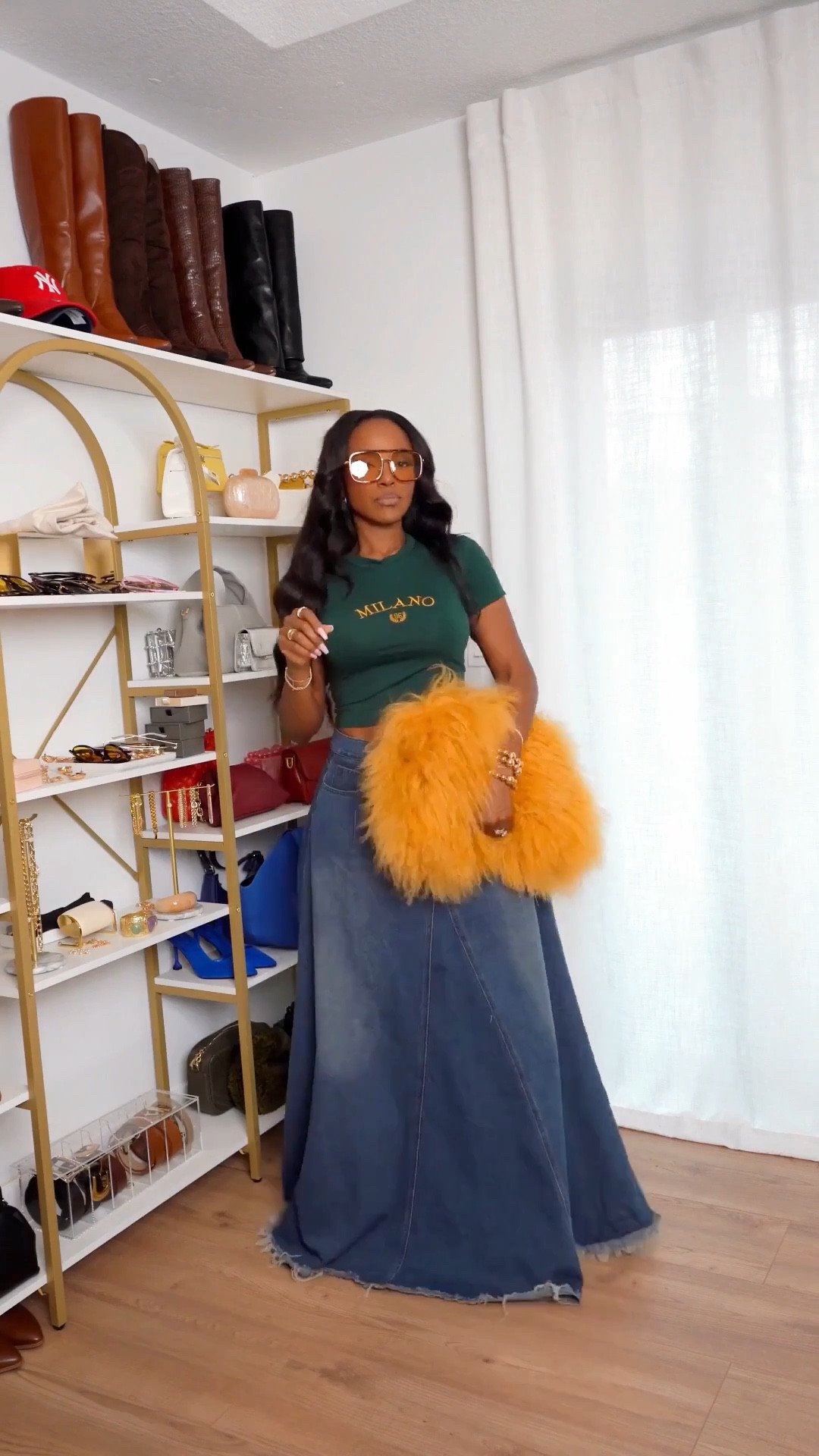 Scroll to shop this statement denim outfit.

Perfect for brunch, girls night, or when you want your outfit to do all the talking.

📏 Measurements: 5’4”, 140 lbs, 34D bust, 27” waist, 40” hips

Follow me on Instagram and YouTube @kirasfashionfind

#LTKmomlife #LTKgrwm #LTKvlog