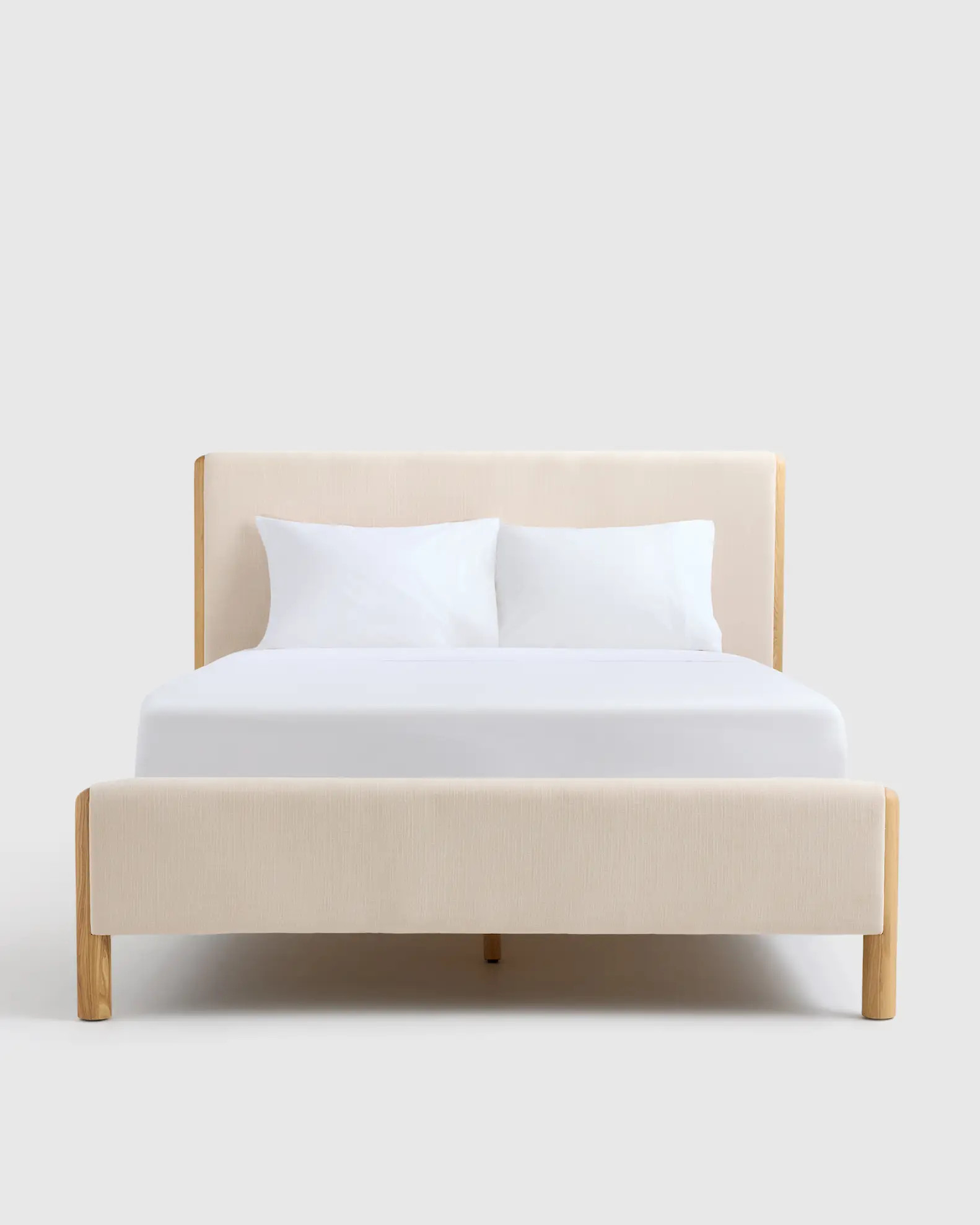 Solid Wood and Performance Fabric Bed | Quince