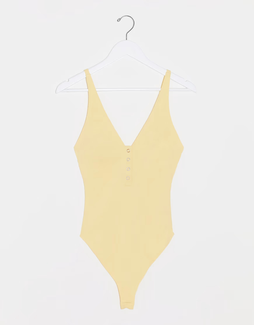 Free People larissa bodysuit-Yellow | ASOS (Global)