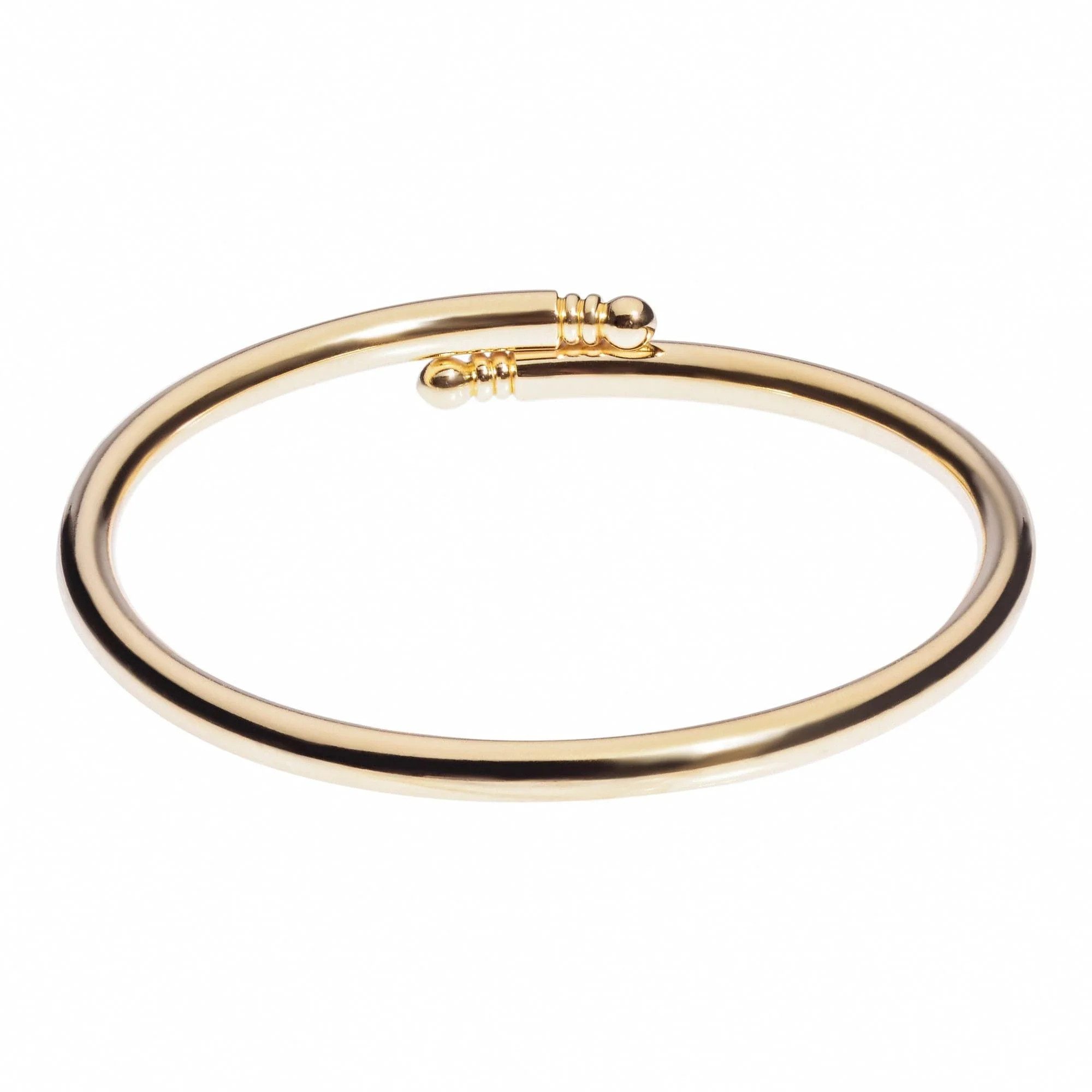 Knob Ended Bangle | Eklexic Jewelry