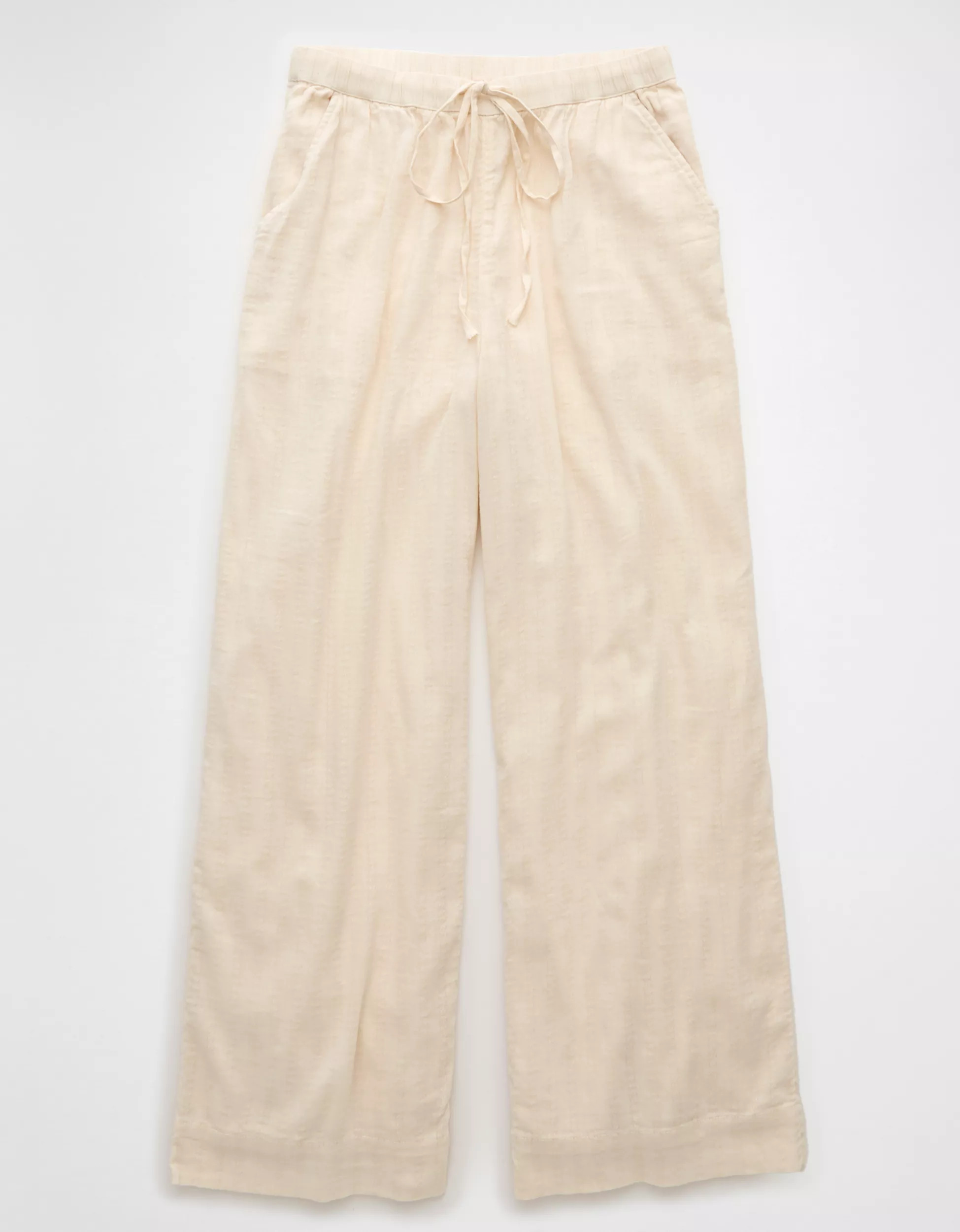 AE High-Waisted Wide-Leg Textured Pant | American Eagle Outfitters (US & CA)