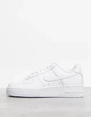 Nike Air Force 1 '07 sneakers in triple white | ASOS | ASOS (Global)