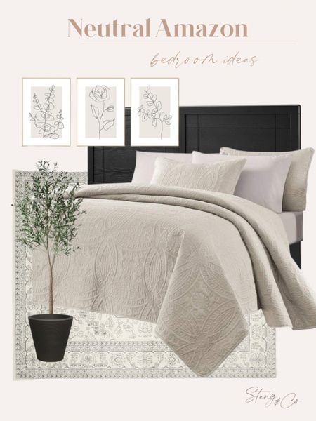 Neutral bedroom ideas from Amazon!

Bedspread - black headboard - wood headboard - bedroom inspo - olive tree - botanical prints - neutral rug

#LTKstyletip #LTKhome #LTKunder100