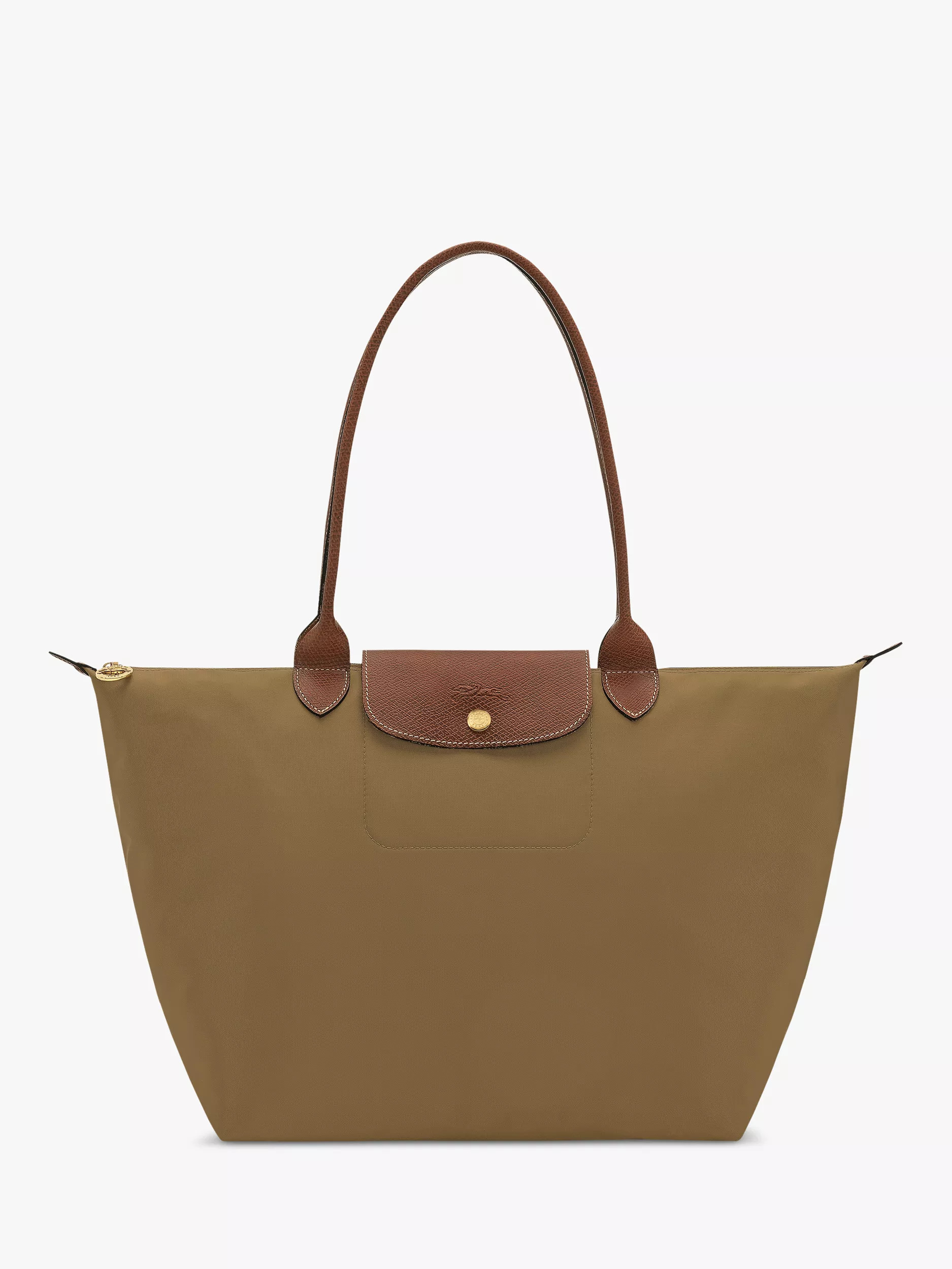 Le Pliage Original Large Shoulder Bag, Olive | John Lewis (UK)