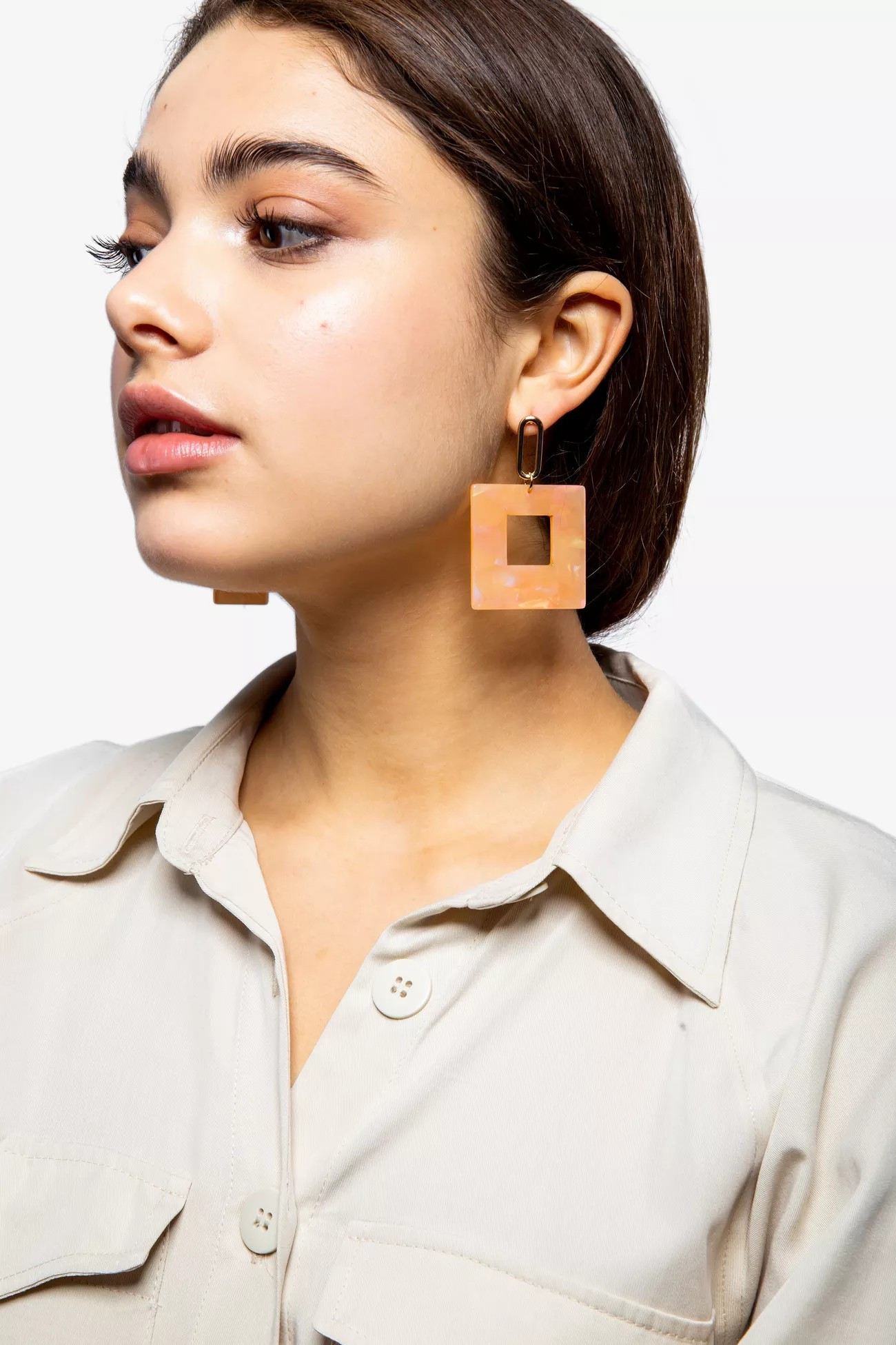**Square Resin Drop Earrings | Topshop US