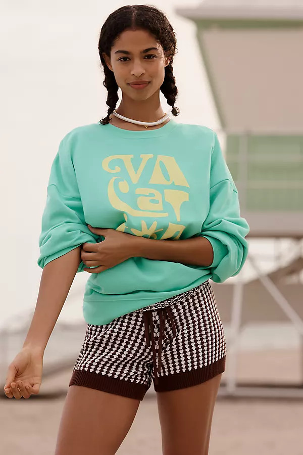 Celandine Crew-Neck Oversized Sweatshirt | Anthropologie (US)