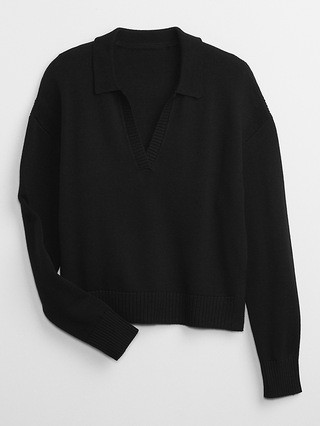 Ribbed Collared Sweater | Gap Factory