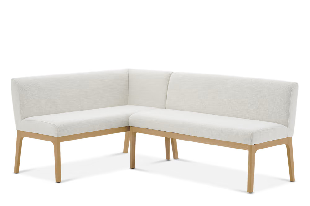 Elliot Performance Fabric L-Shape Banquette | Castlery | Castlery US