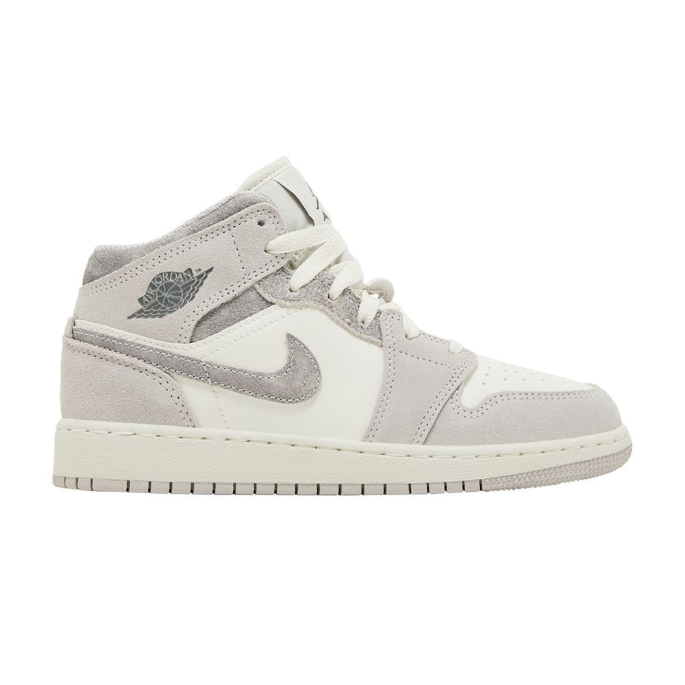 Air Jordan 1 Mid SE GS 'Neutral Grey Sail' | Kid's Size 4 | GOAT