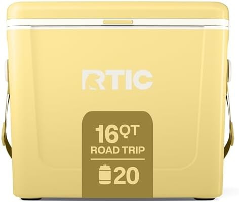 RTIC 16 Qt Road Trip Cooler, Hard Insulated Portable with Strap and Handle for Outdoor, Beach, Pi... | Amazon (US)