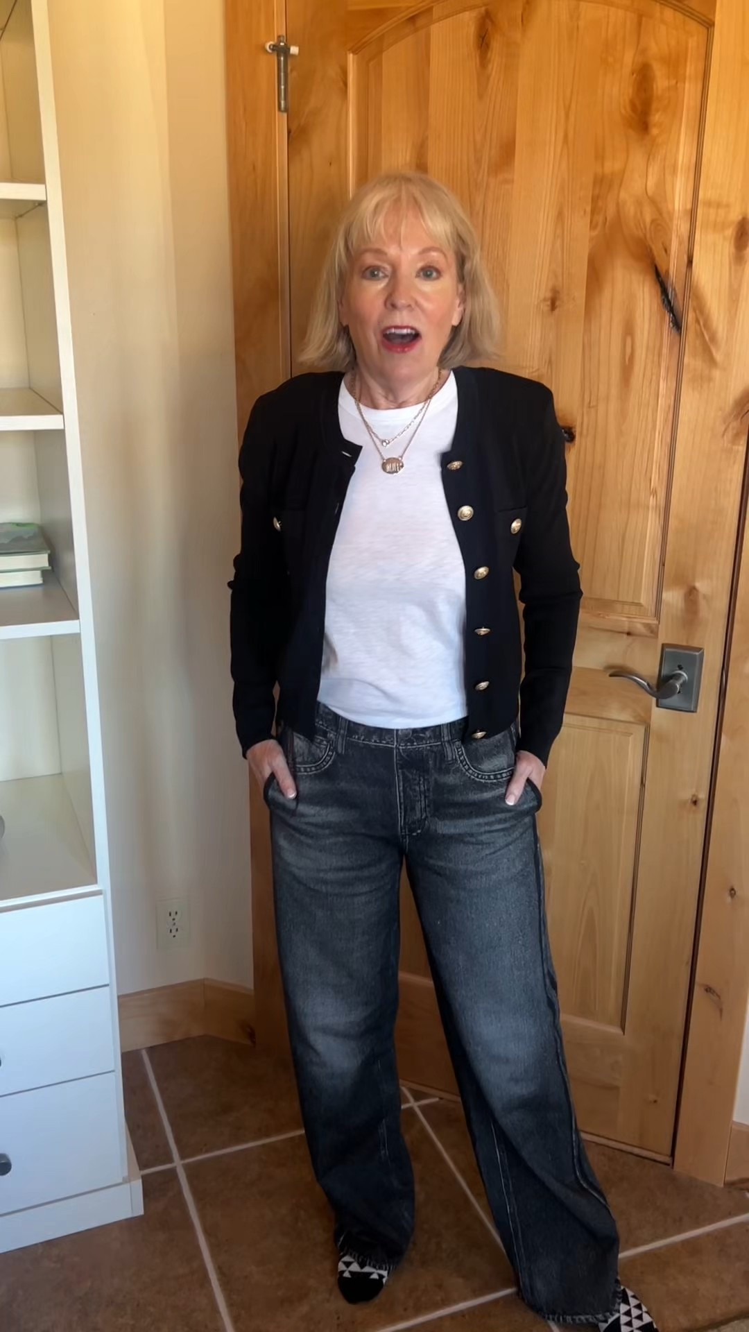 OOTD! We love our new Sneex!! They are a dressy sneaker that are very comfy! Also Rag & Bone sweat pant and tee! The cardigan by L’AGENCE brings the classy look all together. 

#LTKStyleTip #LTKWorkwear #LTKShoeCrush
