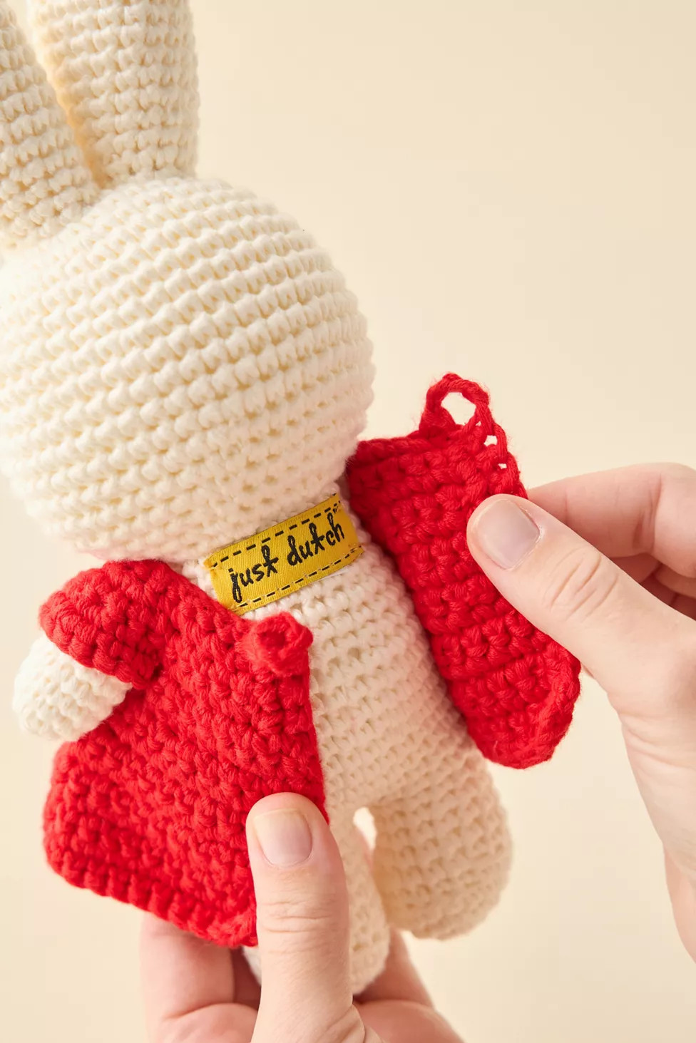 Just Dutch Miffy Red Flower Dress Crochet Plushie | Urban Outfitters (US and RoW)