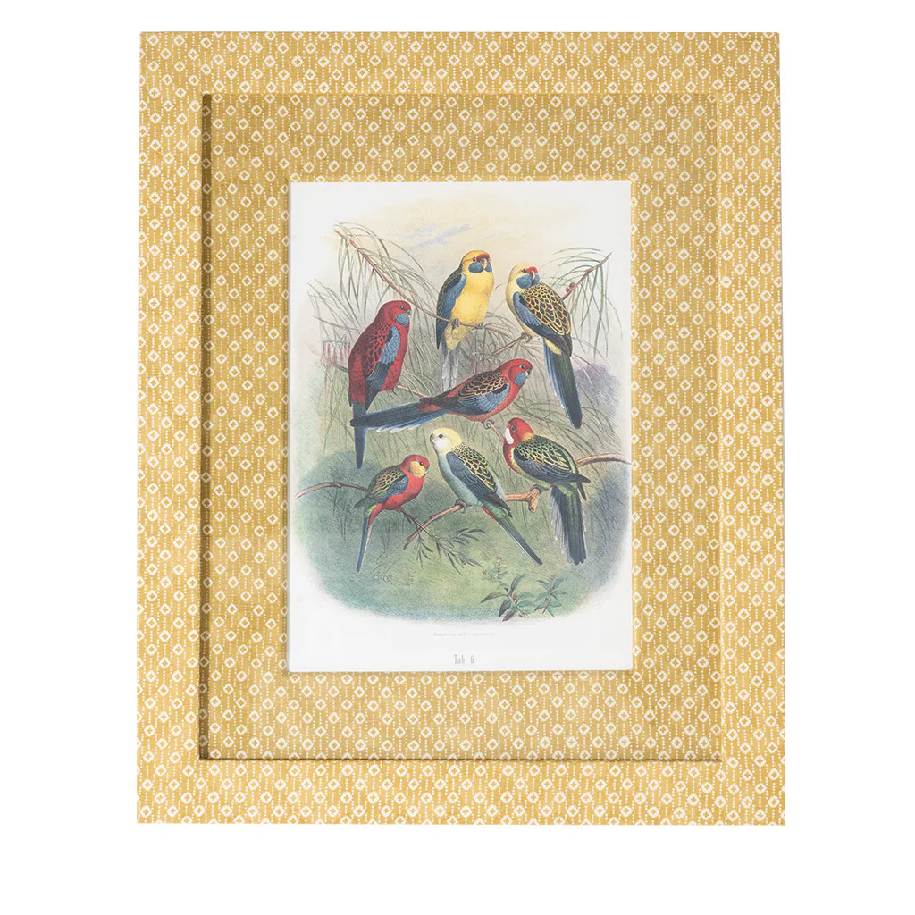 Parrots on Marigold | Blue Print