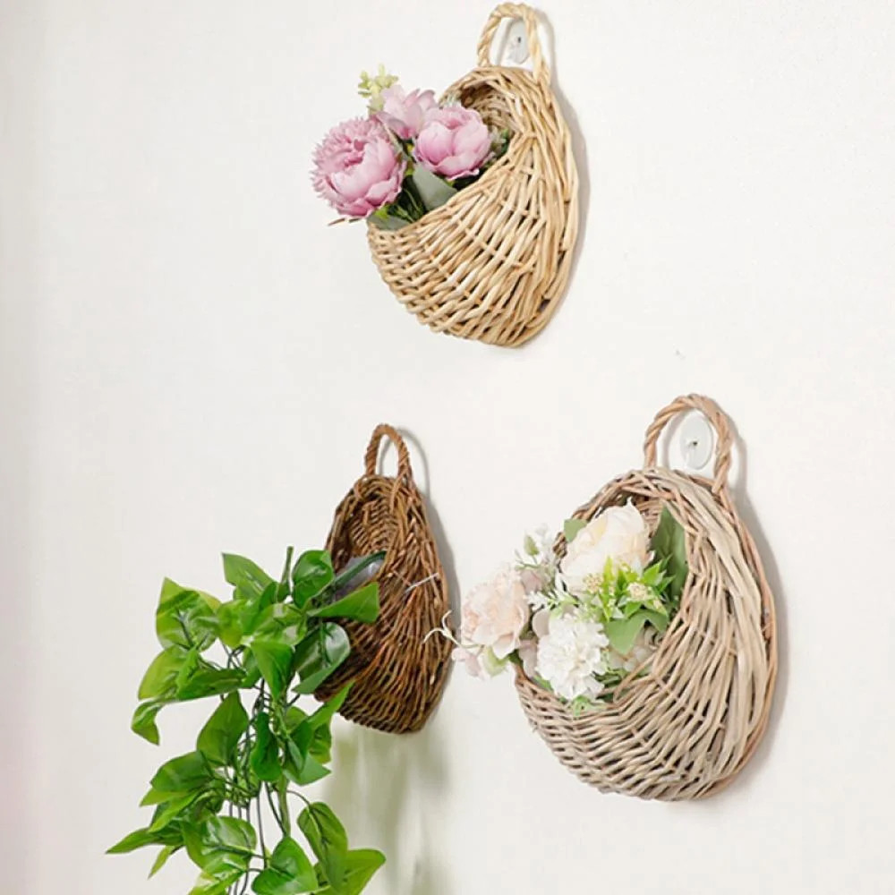 Hanging Woven Wall Basket Hanging Planter for Kitchen Decor | Small Hanging Basket for Hanging Pl... | Walmart (US)