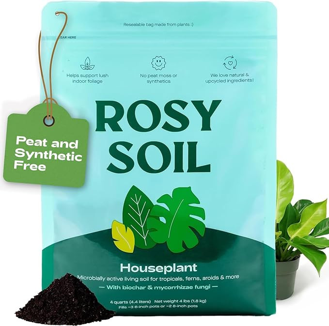 Rosy Soil Indoor Potting Soil for House Plants - Organic Potting Soil Mix for Indoor Plants -Enri... | Amazon (US)